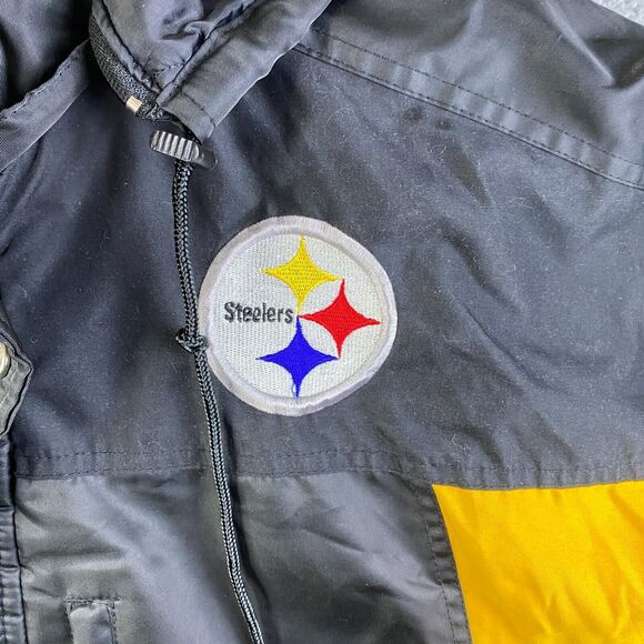 Steelers Proline Starter Jacket Reebok NFL insulated Jacket Parka Size XL - Picture 11 of 16